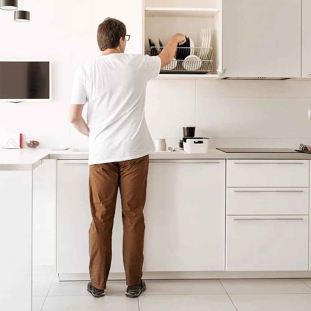 LARNMERN Slip On Work Shoes Non Slip Waterproof Work Shoes For Men,#21059 Composite Toe Pull On Work Boots