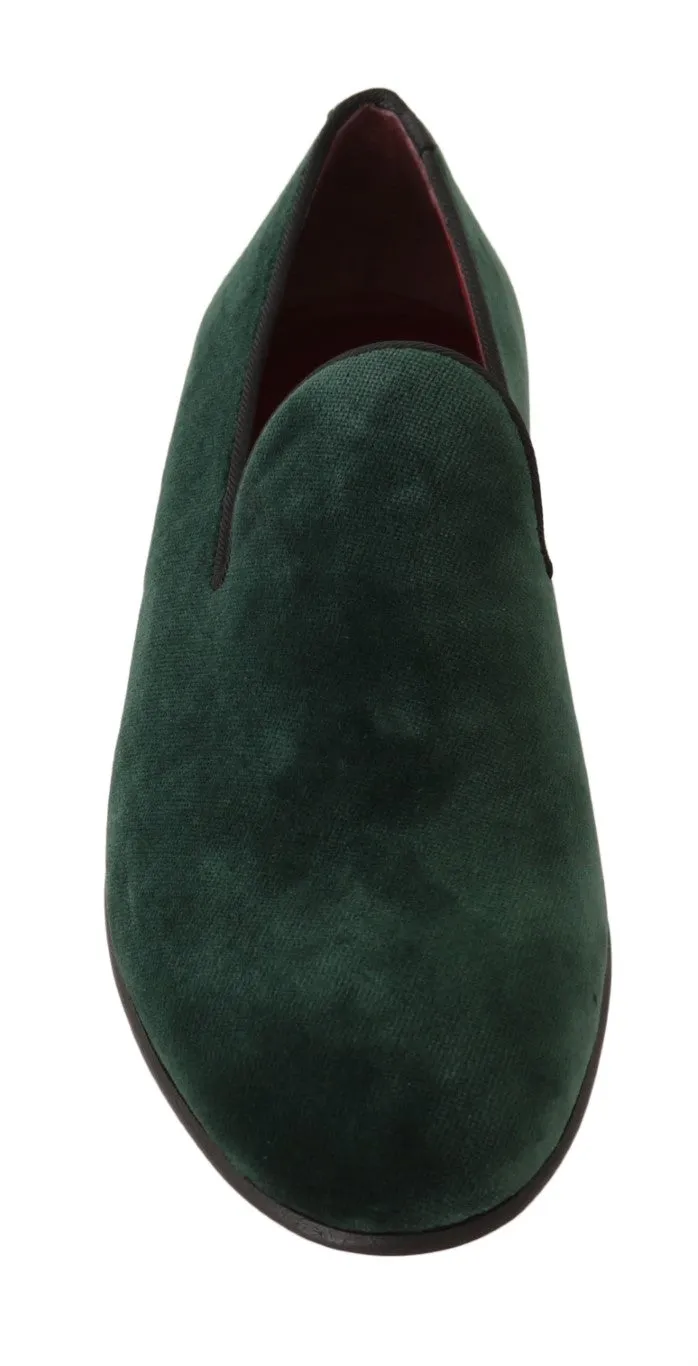 Dansko Loafers Dolce & Gabbana Green Suede Leather Slippers Loafers