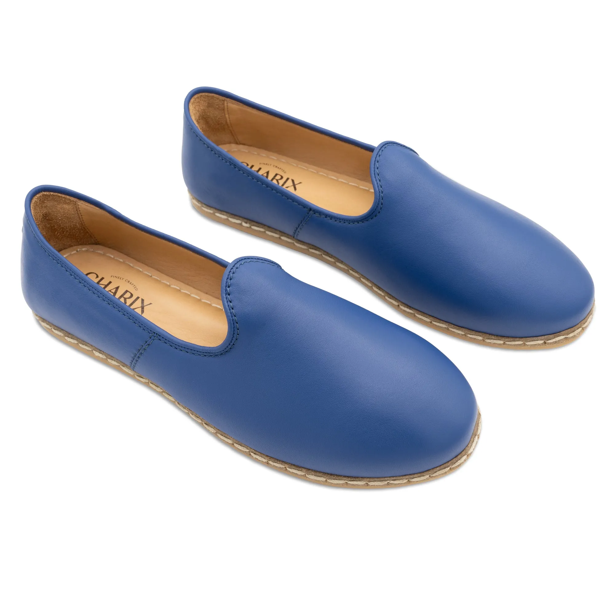 Cobalt Blue Slip Ons for Men Slip On Shoes Good For Plantar Fasciitis