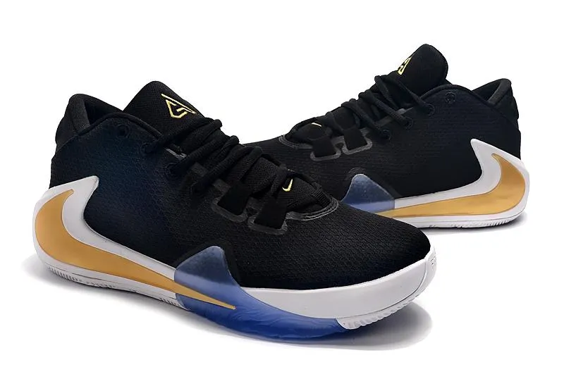 Asics 2e Tennis Shoes Nike Zoom Freak 1 Black Gold Basketball Sneaker Shoes Sale Size US 7,8,8.5,9.5,10,11,12