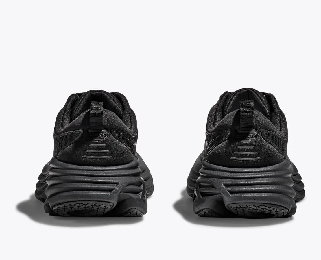 Running Shoes Shin Splints Hoka - Men's Bondi 8 Black/Black BBLC 1123202