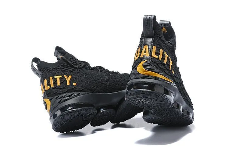 Asics Jolt Shoes Nike Lebron XV 15 Black Equality Black Men Shoes Sale Size US7,8,8.5,9,10,11,12