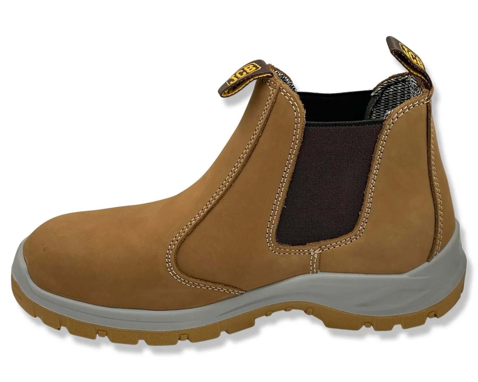 JCB Leather Chelsea Boots NST 2870-OB In Camel For Men's Catalyst Vx Work Boots