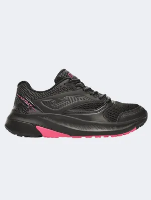 Stability Running Shoes For Pronation Joma Vitaly Women Running Shoes Black/Fuchsia