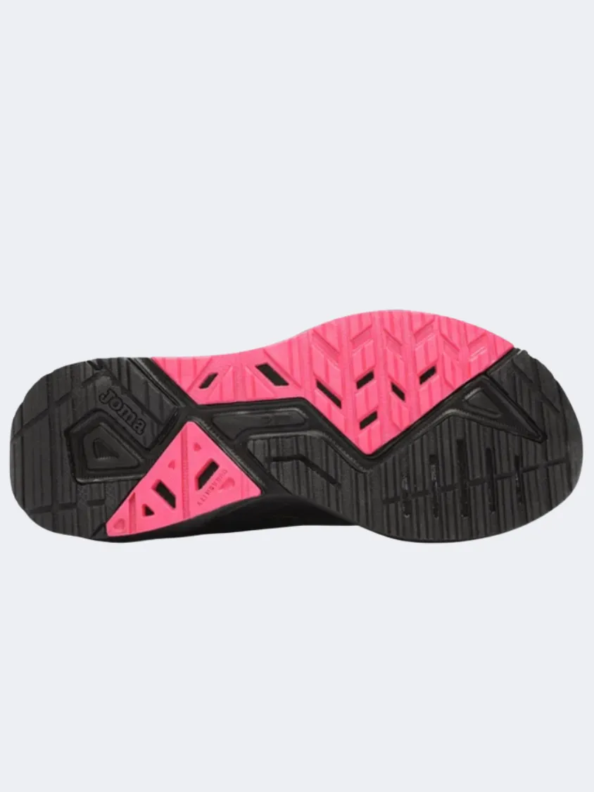 Joma Vitaly Women Running Shoes Black/Fuchsia Narrow Foot Running Shoes