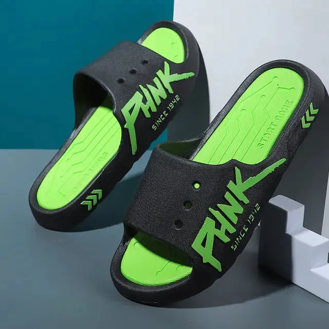 Toenail Slides JOYWILL 2022 Summer Men Slippers Outdoor Male Shoes Anti-slip