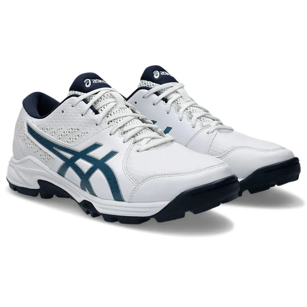 Non Slip Shoes Asics ASICS Men's Gel-Peake 2 Cricket Shoe (White/Atlantis Blue)
