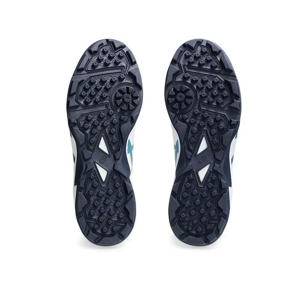 ASICS Men's Gel-Peake 2 Cricket Shoe (White/Atlantis Blue) Asics Aggressor Wrestling Shoes