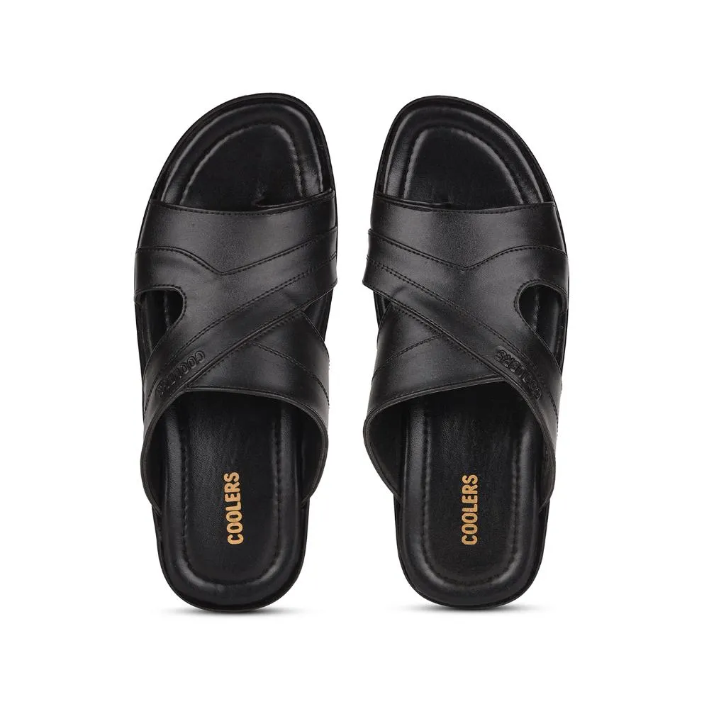 Coolers By Liberty COOL99-91 Casual Slippers For Men - Black Halloween House Slippers