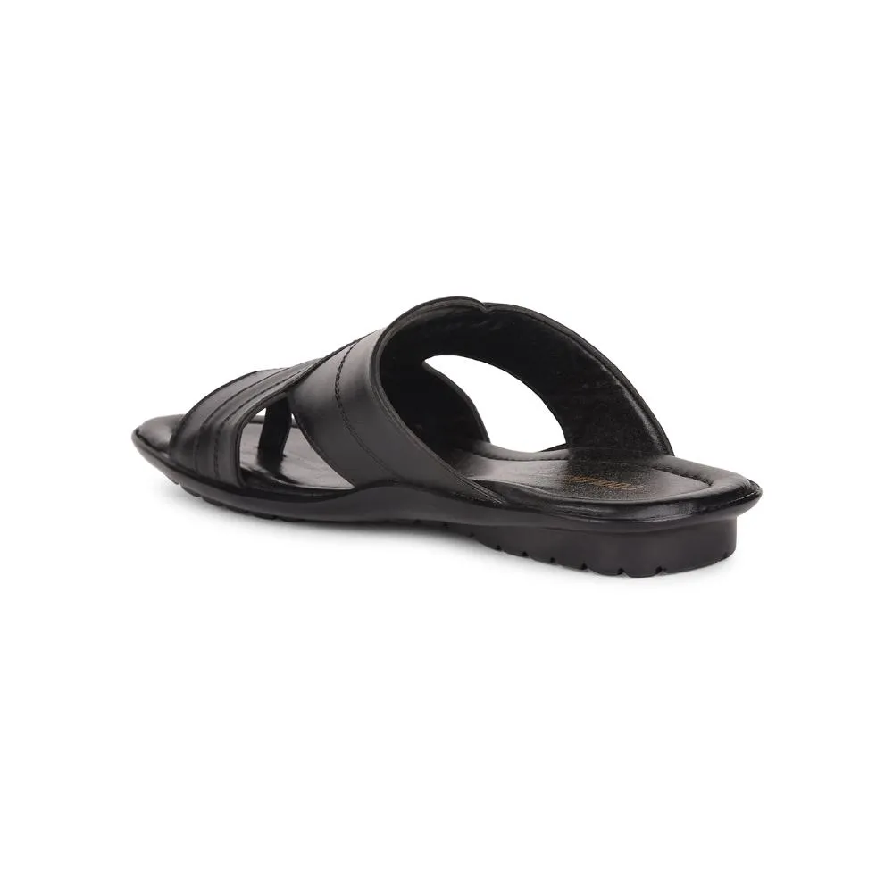 Coolers By Liberty COOL99-91 Casual Slippers For Men - Black Burree Slippers