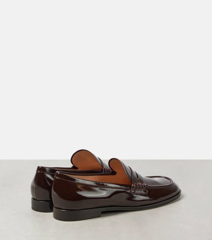 Gianvito Rossi Georgie patent leather loafers Moccasins Vs Loafers