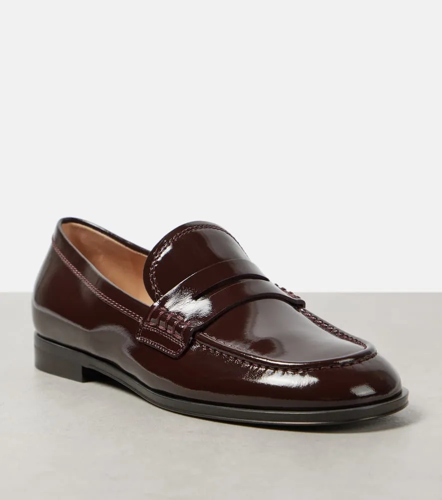 Tongue Pads For Loafers Gianvito Rossi Georgie patent leather loafers