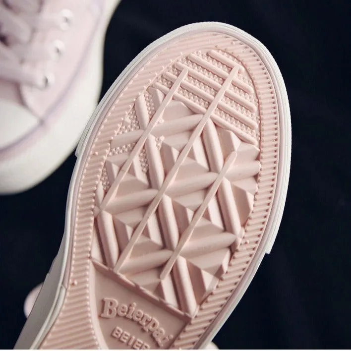 Rocket Dog Platform Sneakers Lavender Harajuku High Top Cut Canvas Shoe