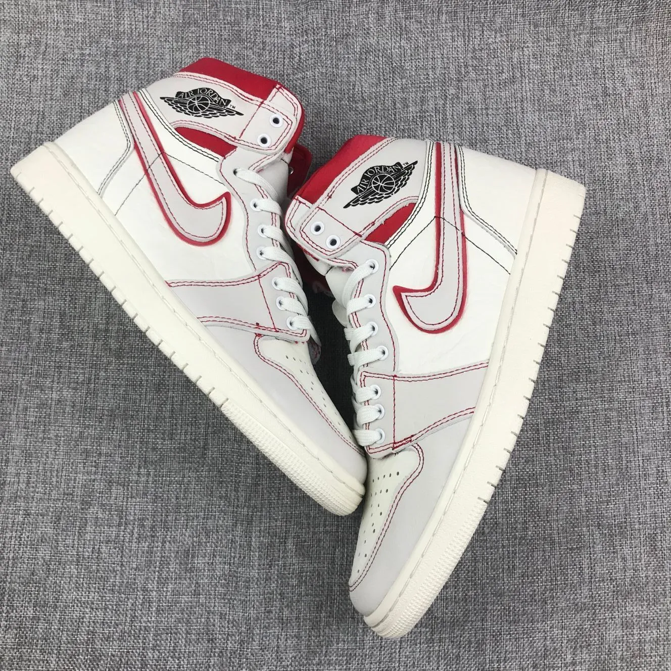 Nike Air Jordan 1 High Retro OG White Red Shoes Basketball Men Size US 7 - 13 Asics Gel 2160 Casual Shoes
