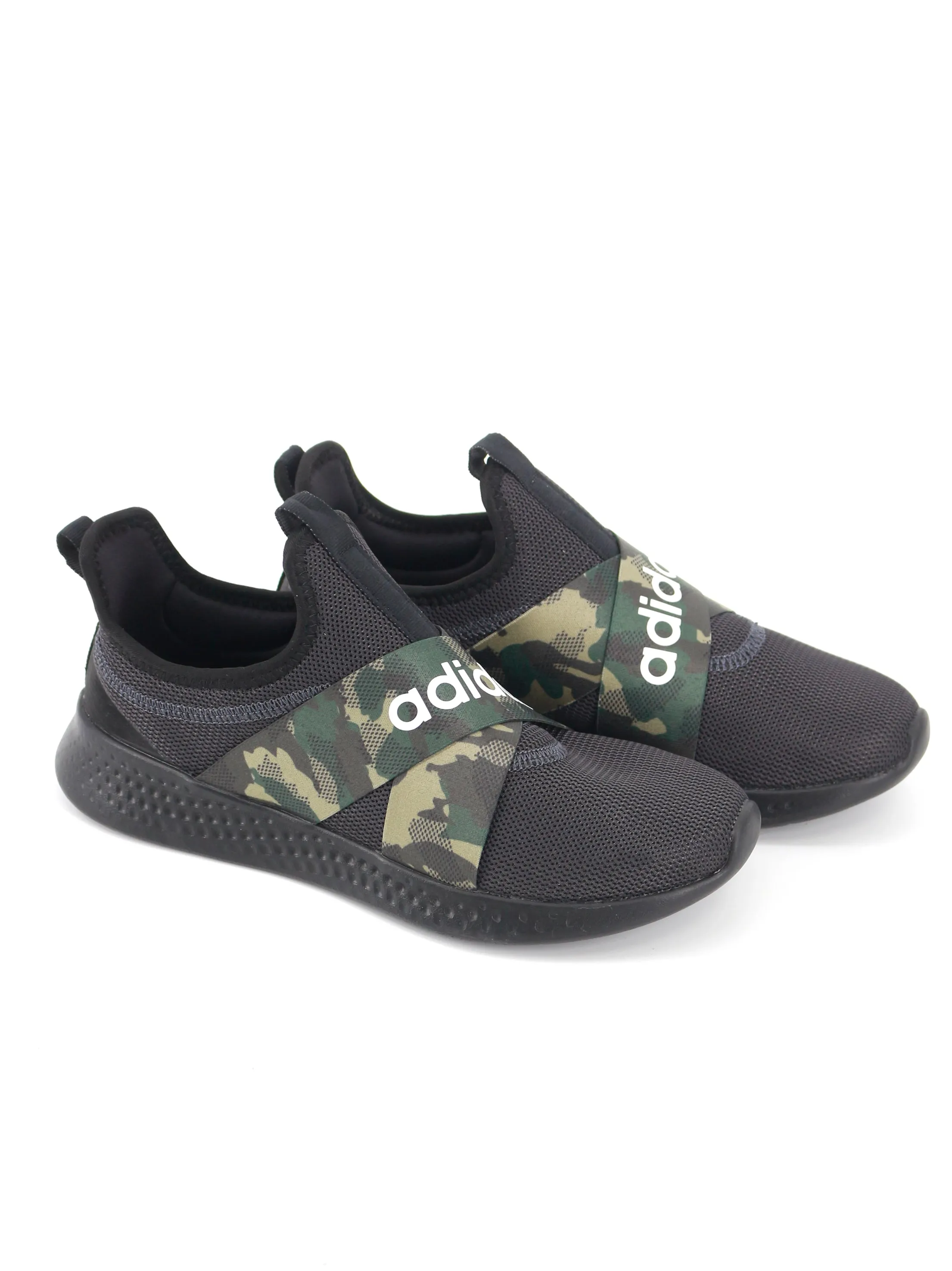 Women's Camo Printed Slip On Shoes,Black Custom Shoes For Flat Feet