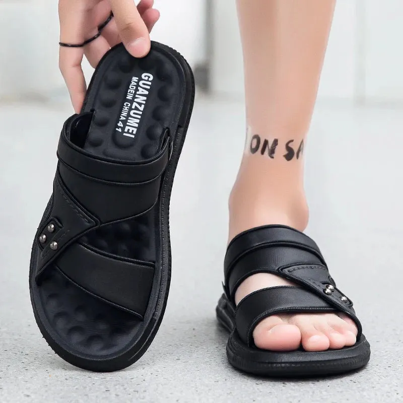 Shoe Palace Shipping Time Summer Men Sandals Open Toe Flat Mens Casual Shoes Outdoor Walking Sandals for Men Beach Shoes sandalias hombre Men slippers