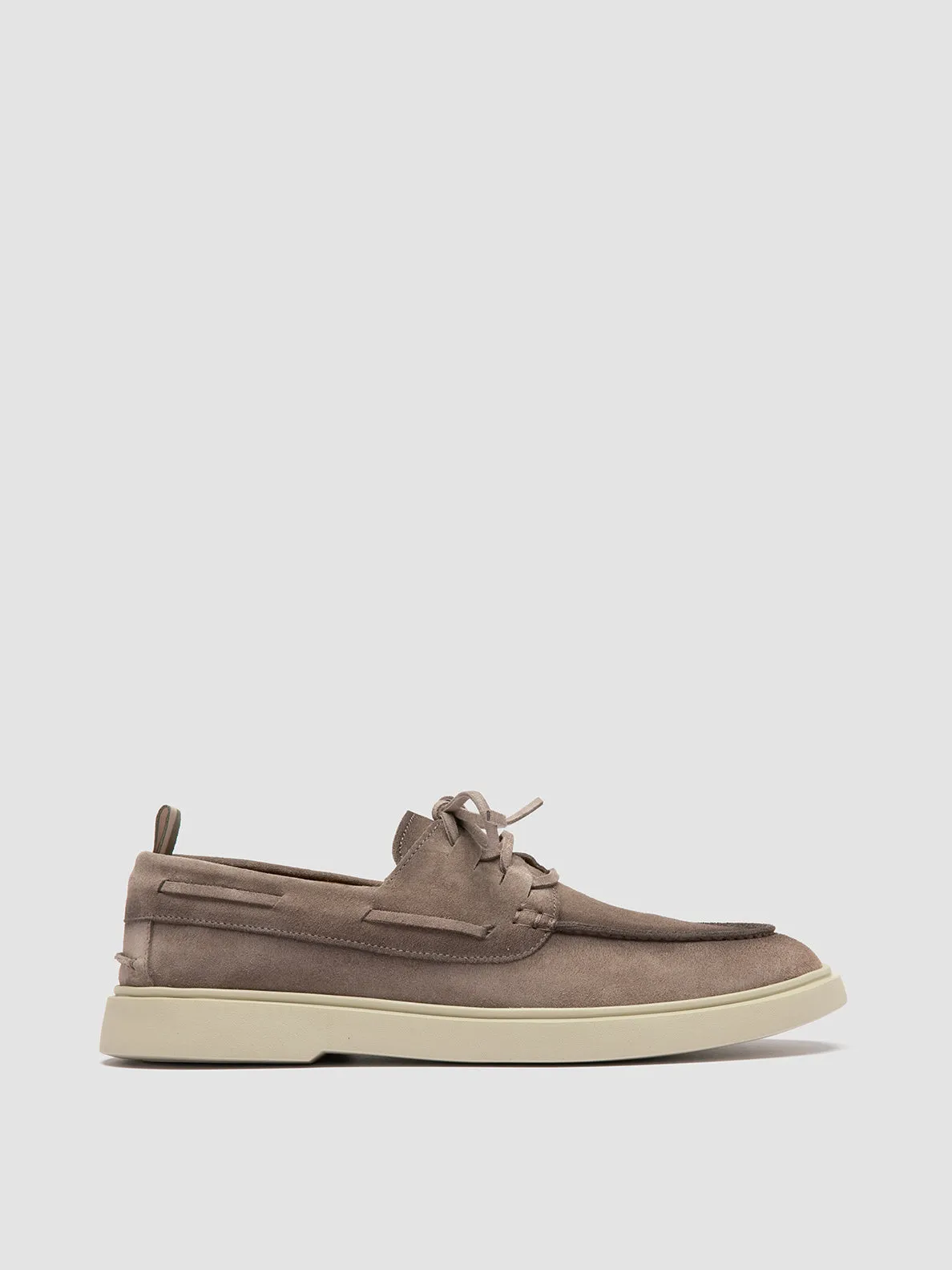 Oak Street Loafers BONES 013 - Grey Suede Boat Shoes