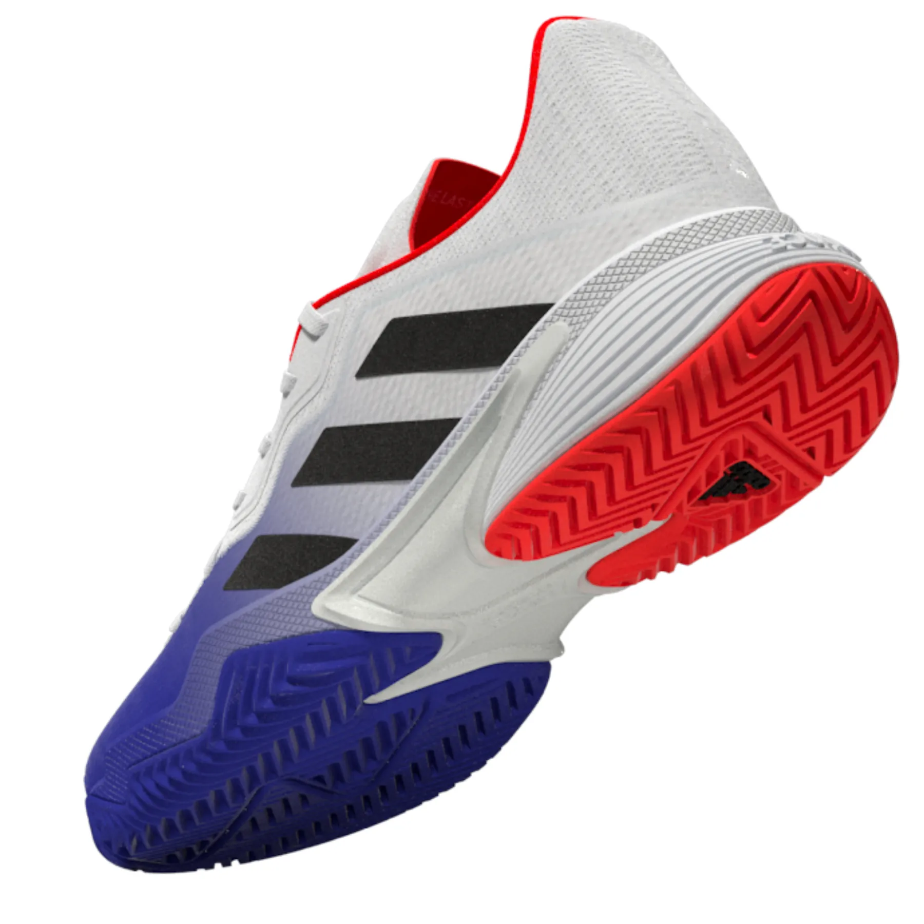Adidas Ubersonic Tennis Shoes Adidas Performance Barricade Men Tennis Shoes - Lucblu/Core Black/Solar Red