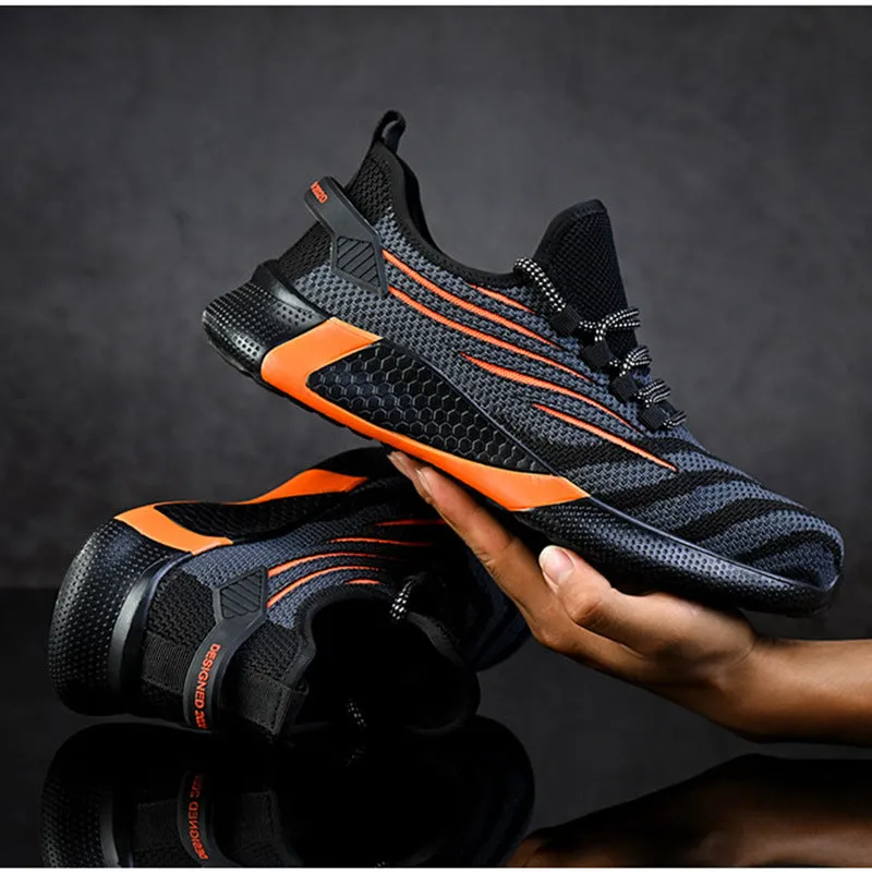 Lightweight Non-Slip Protective Work Shoes Men Waterproof Soft Toe Work Boots