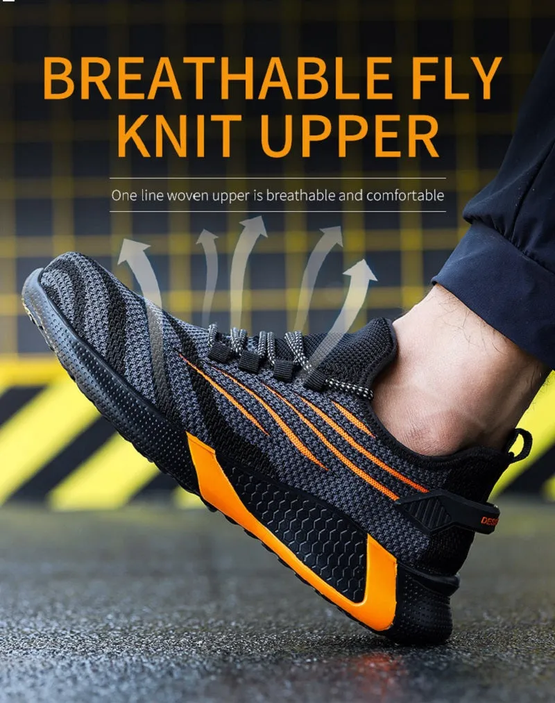 Lightweight Non-Slip Protective Work Shoes Men Best Work Boots For Gout