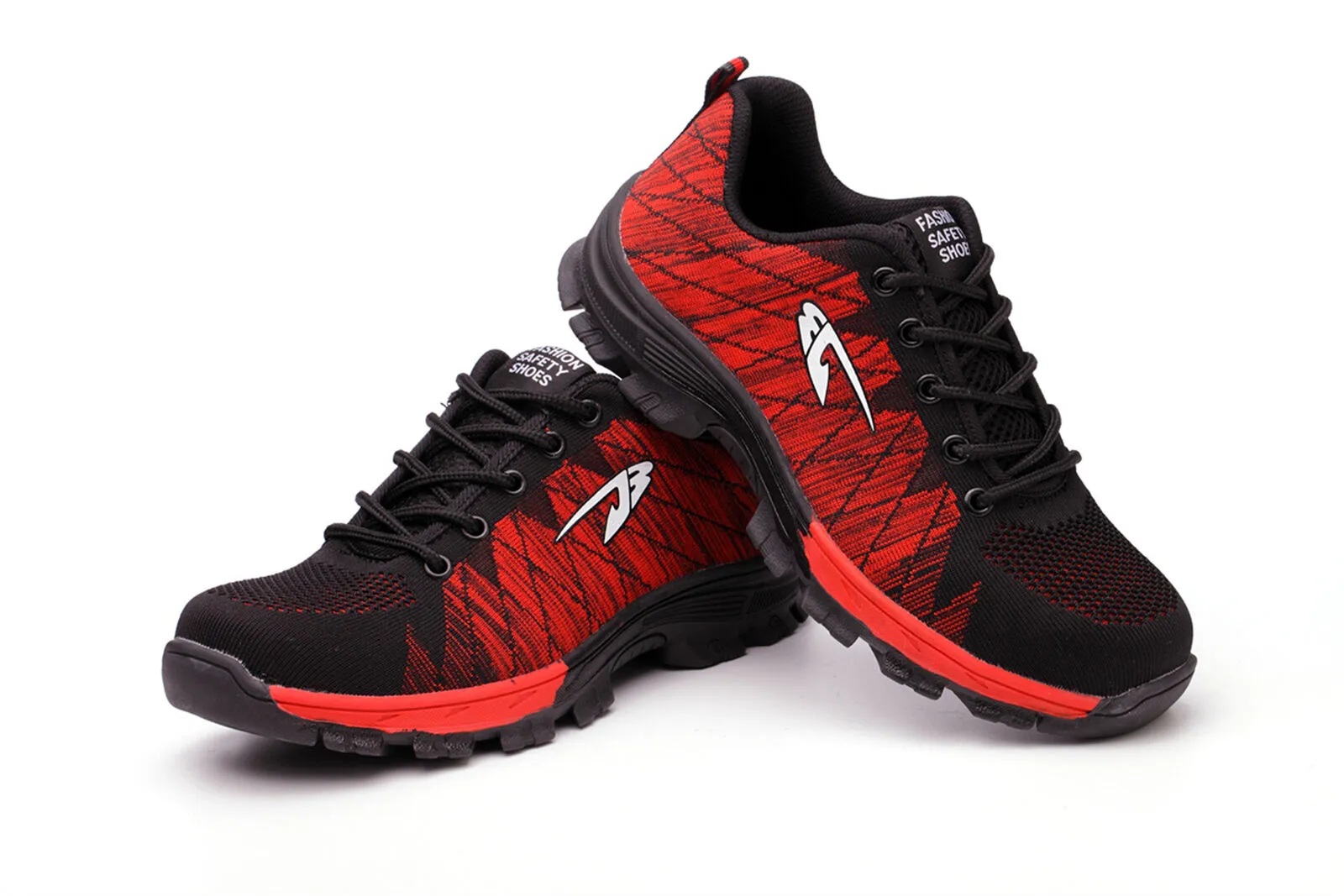 Work Boots Extra Wide Lightweight Safety Shoes for Men Steel Toe Work Shoes Non-Slip Protective Sneaker