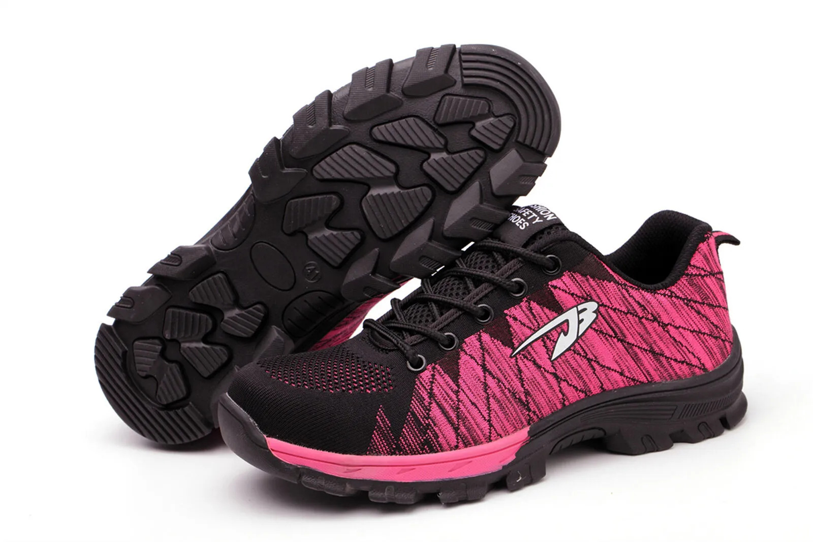 Lined Work Boots Lightweight Safety Shoes for Men Steel Toe Work Shoes Non-Slip Protective Sneaker