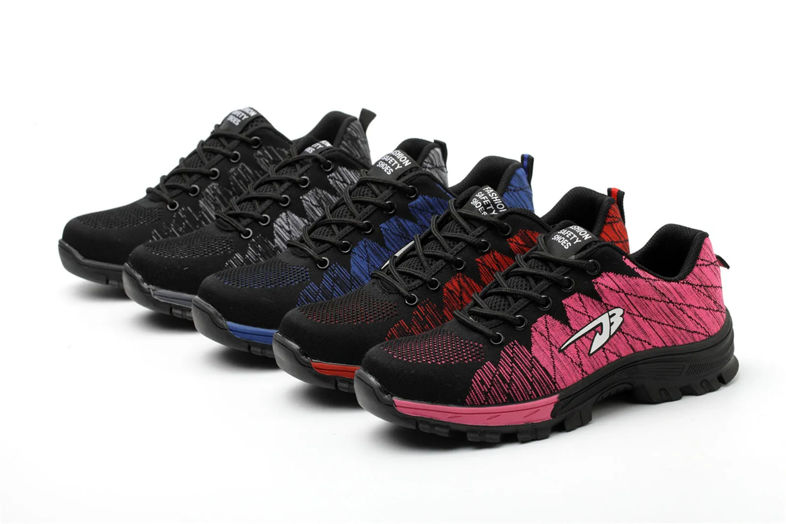 Lightweight Safety Shoes for Men Steel Toe Work Shoes Non-Slip Protective Sneaker Work Cowboy Boots