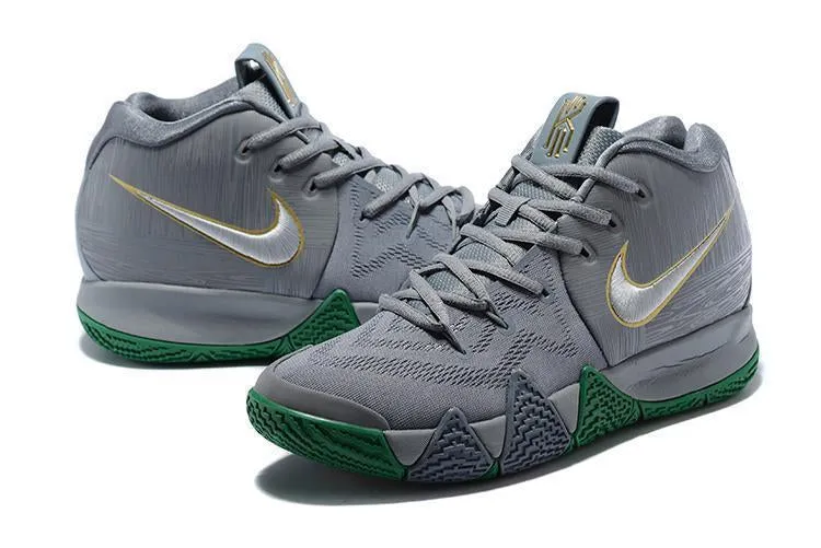 Nike Kyrie 4 B'City Guardians' Grey Men Basketball Shoes !!! CYBER MONDAY SALE !!! Asics Shoes For Weight Training