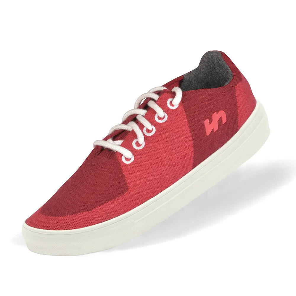 Peanut Slippers Linen Sneakers | Burgundy-Red | Men