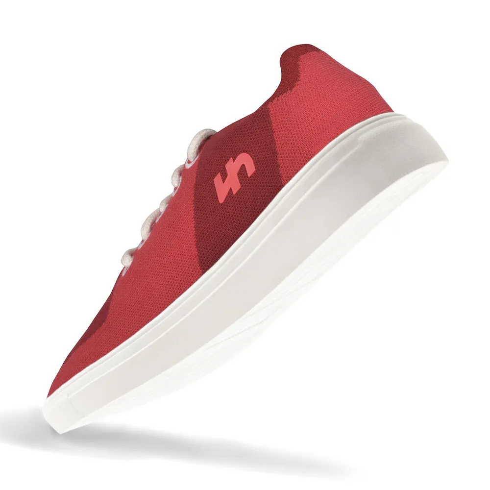 Shadow Slippers Linen Sneakers | Burgundy-Red | Men