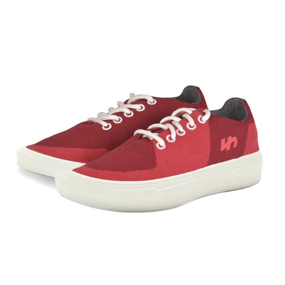 Clip Art Slippers Linen Sneakers | Burgundy-Red | Men