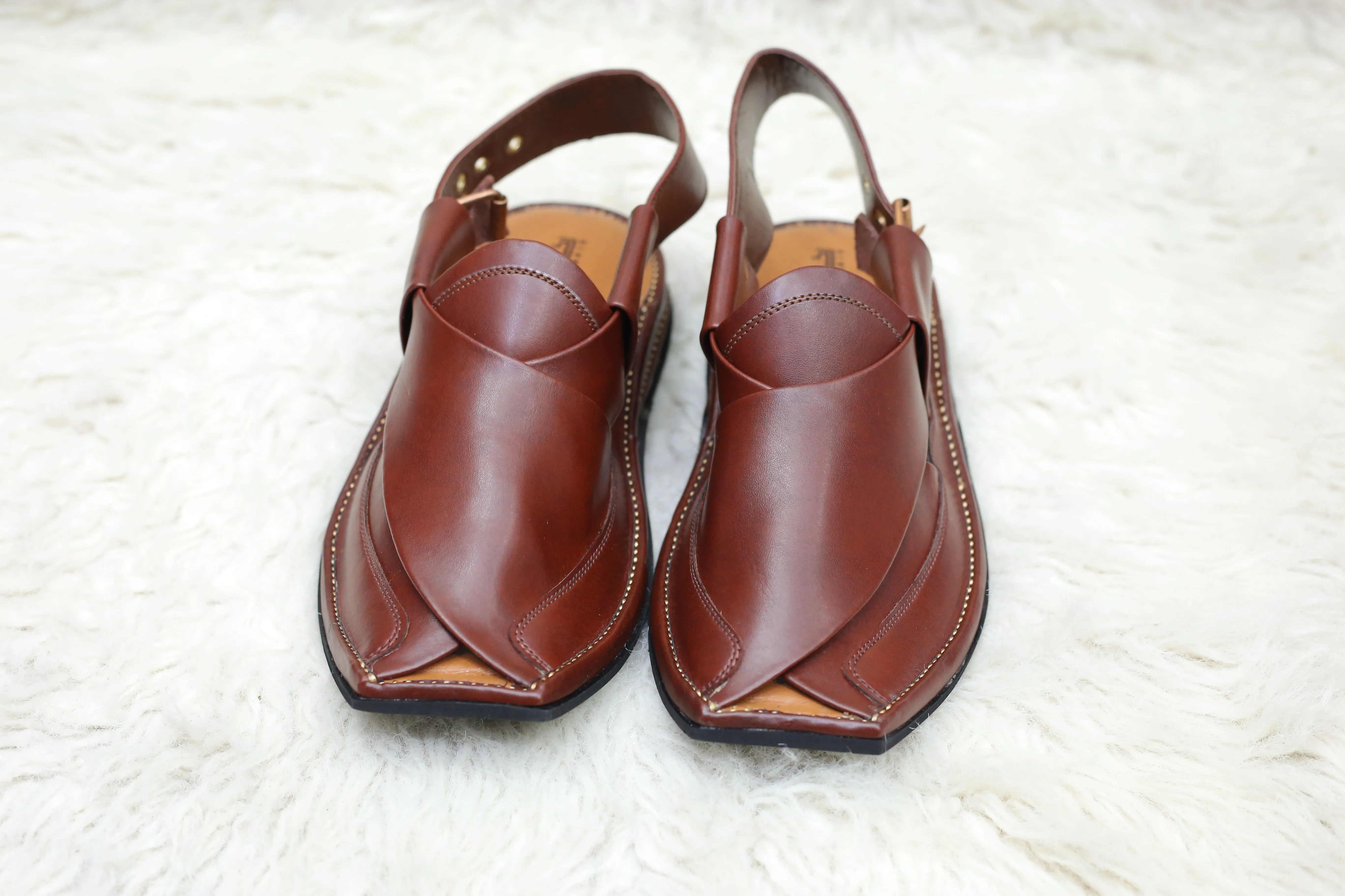 KHAAIS zalmi - Burgundy Wrap Around Sandals