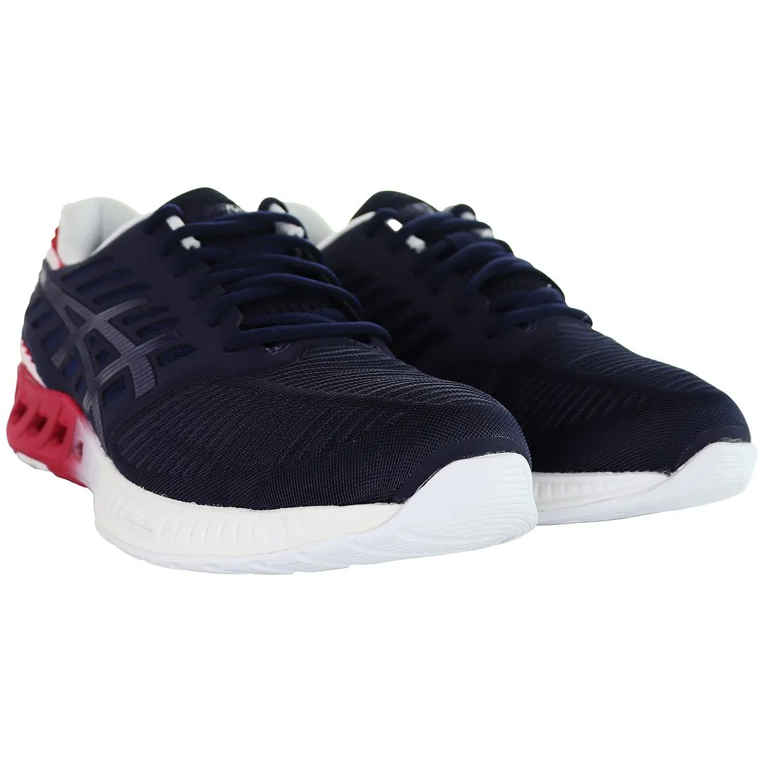 Asics FuzeX Country Pack Mens Navy Trainers Asics Sports Running Shoes