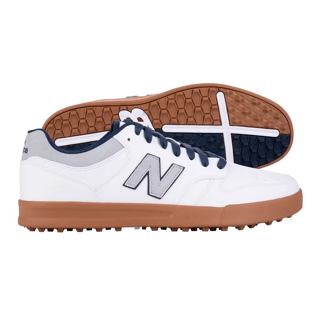 New Balance Mens 480 SL Golf Shoes - Spikeless - White/Brown - All Sizes How To Clean New Balance