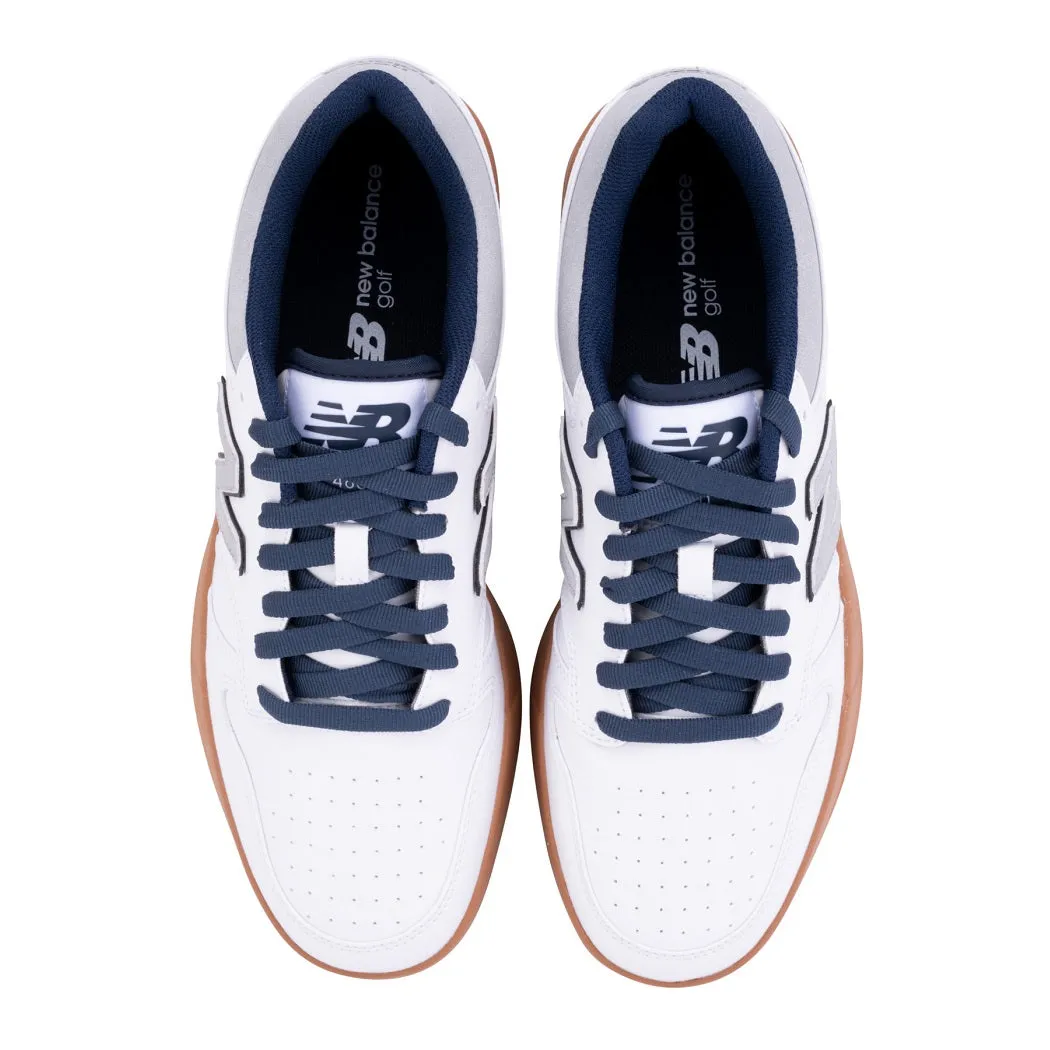 New Balance 538 New Balance Mens 480 SL Golf Shoes - Spikeless - White/Brown - All Sizes