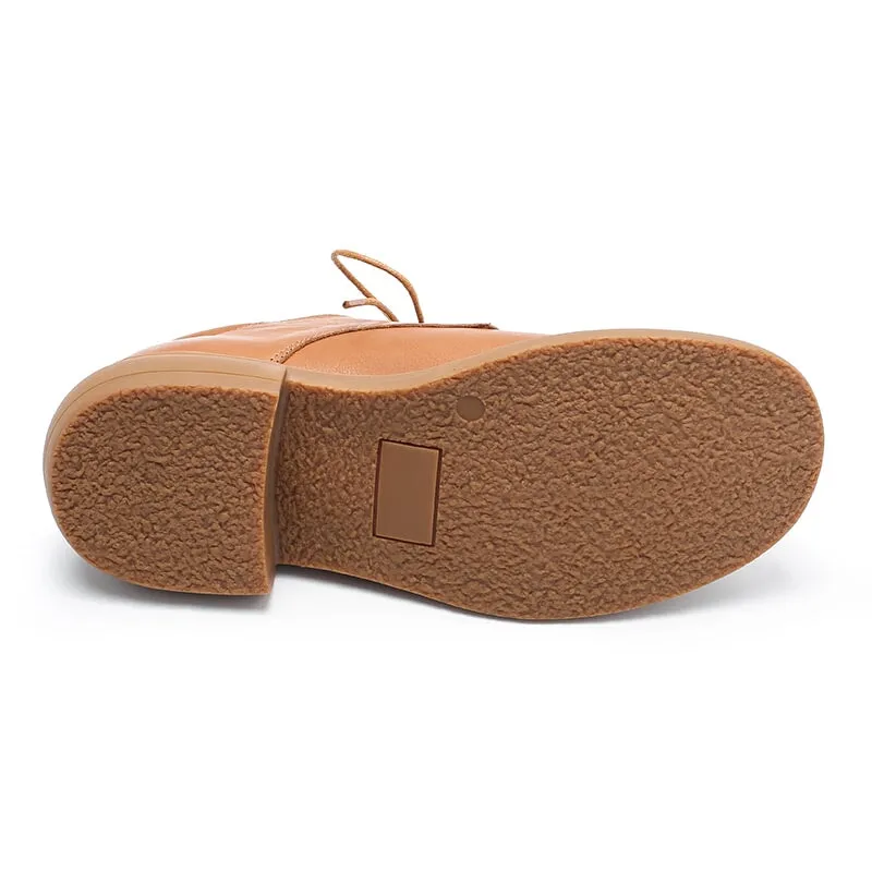 Metallic Silver Oxford Shoes Vegetable Tanned Leather Derby Shoes Lace Up Oxfords in Brown/Khaki/Black