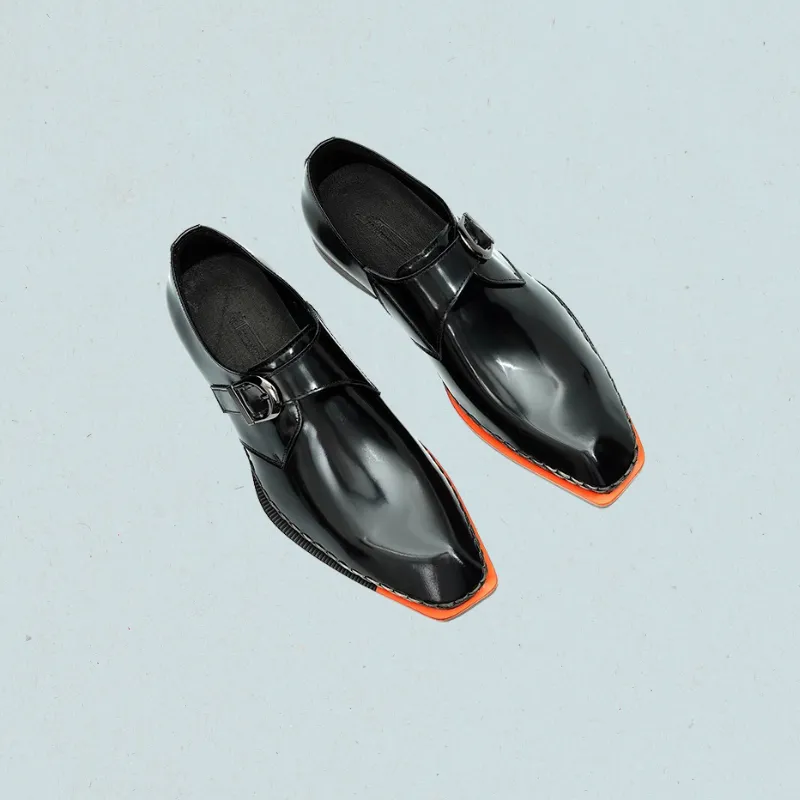 Lorebound Men's Dress Shoes  Business Loafers for Men in Black & Amber Ivy Loafers