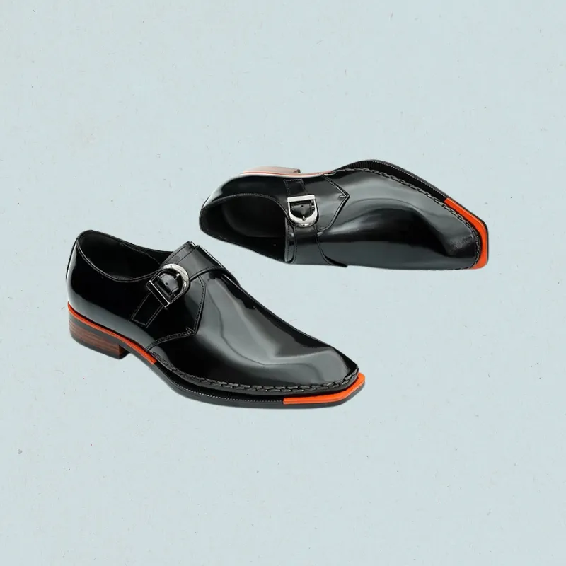 Lorebound Men's Dress Shoes  Business Loafers for Men in Black & Amber Loafers Work