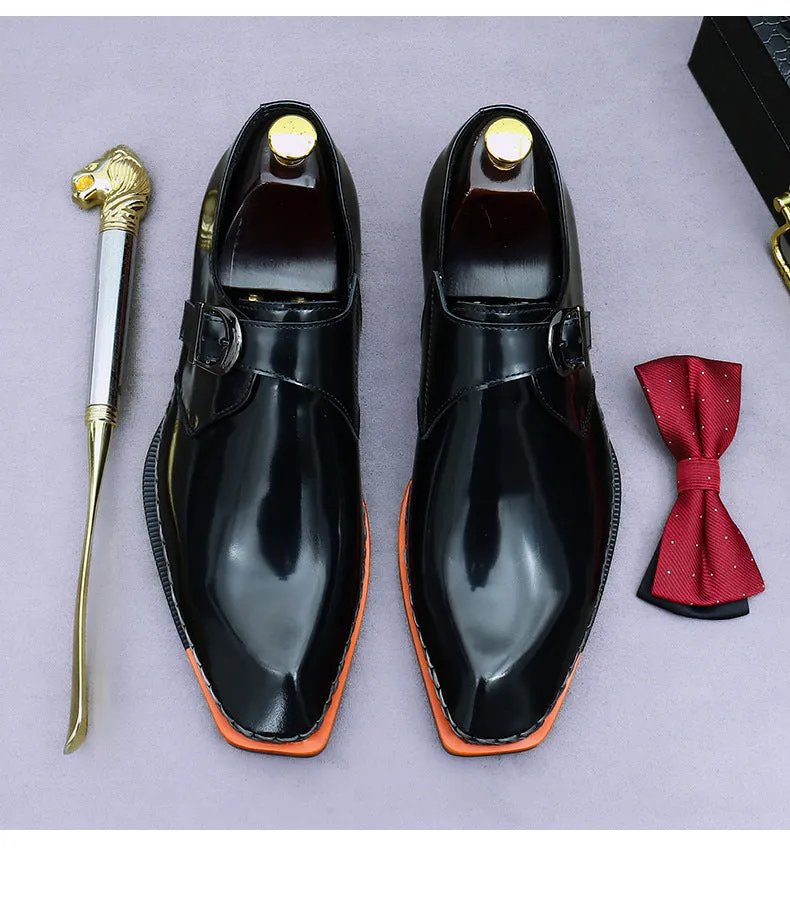 Lorebound Men's Dress Shoes  Business Loafers for Men in Black & Amber Hermes Loafers Sale