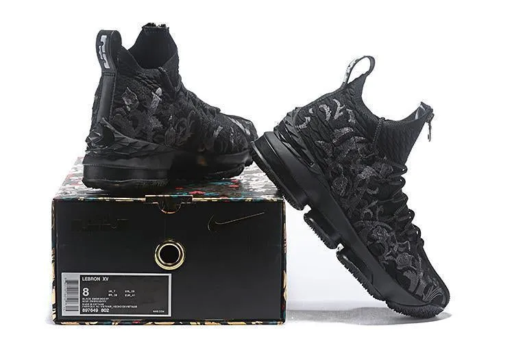 Nike Lebron XV 15 Black Graffity Men Shoes Sale Size US7,8,8.5,9,10,11,12 Asics Rubber Shoes