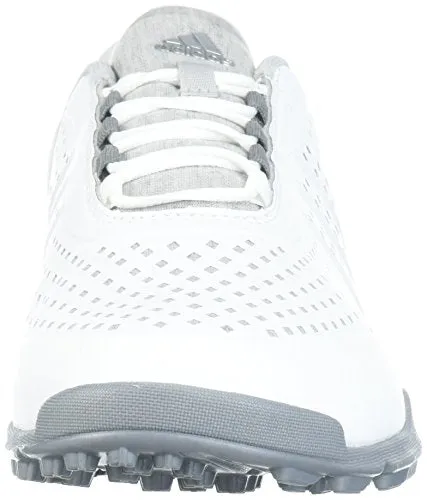 Track Shoes Adidas adidas Women's Adipure Sport Golf Shoe, White/Grey, 11 Medium US