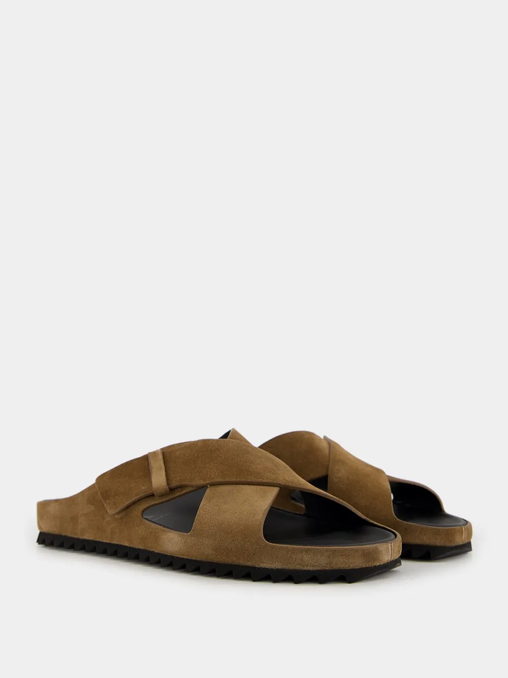 Brown Suede Agor 011 Sandals Toddler Sandals