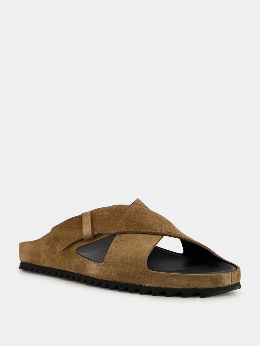 Brown Suede Agor 011 Sandals Doc Martens Sandals Flower