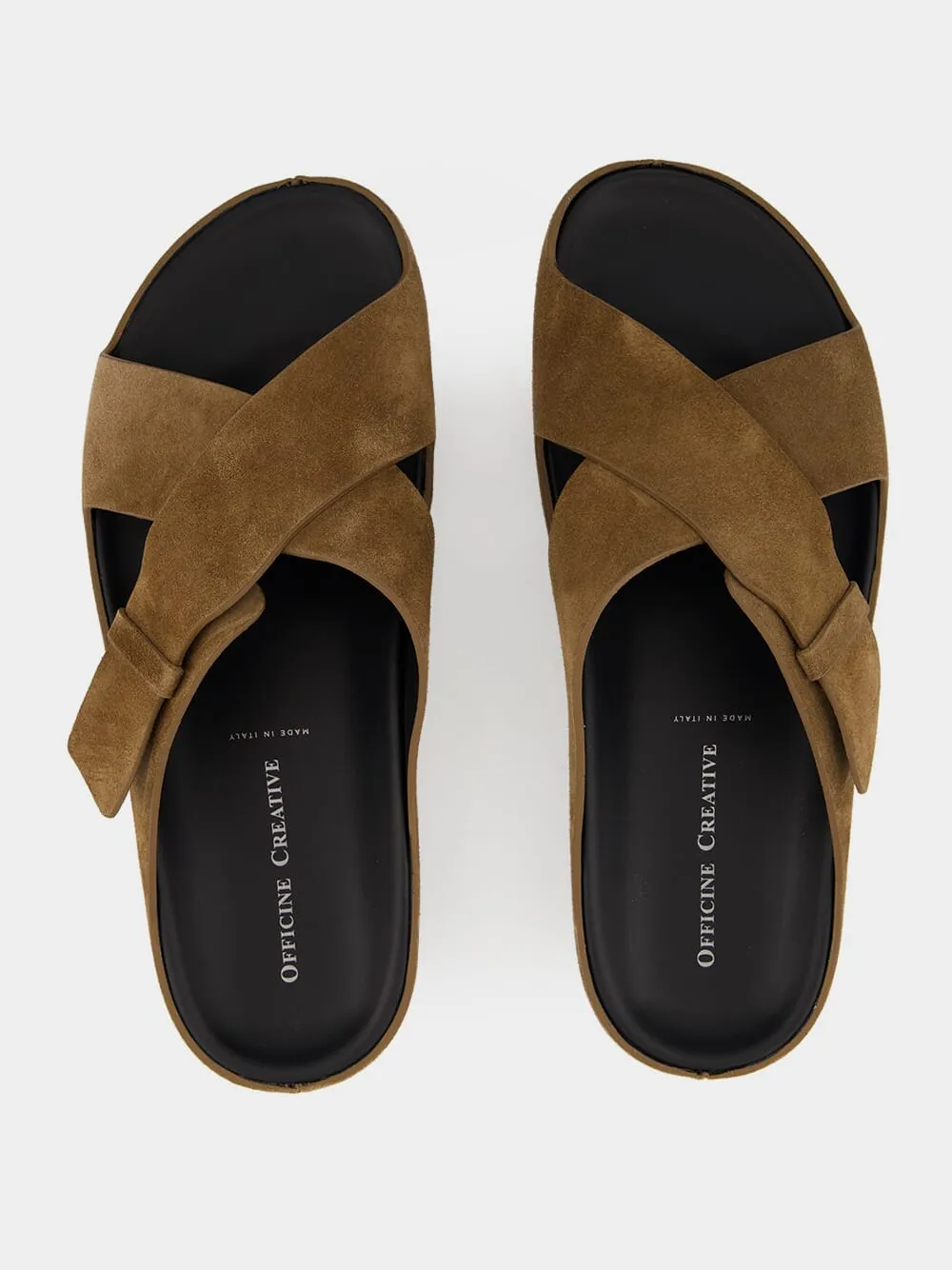 Brown Suede Agor 011 Sandals Color Sandals