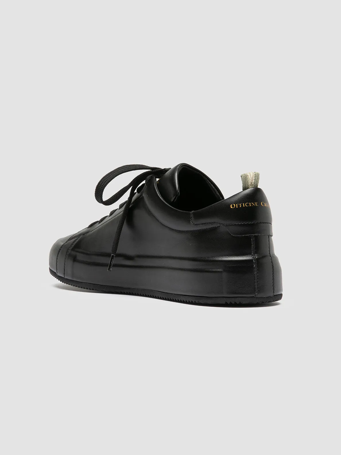 Prada Patent Leather Sneakers EASY 001 - Black Leather Low Top Sneakers