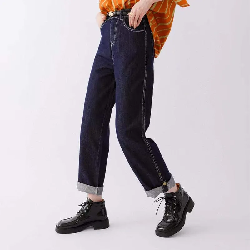 Martin Boots Women Leather Lace-Up Platform Ankle Booties in White/Black/Nude Occa Oxford