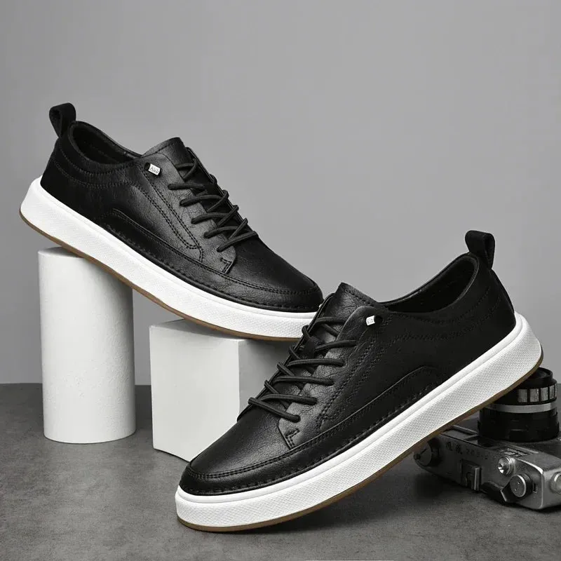 Korean Sneakers MaxFlex Men's Leather Muller Shoes