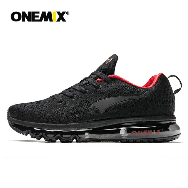 Best Road And Trail Running Shoes ONEMIX Men's Sport Running Shoes Music Rhythm Men's Sneakers Breathable Mesh Outdoor Athletic Shoe Light Male Shoe Size EU 39-47