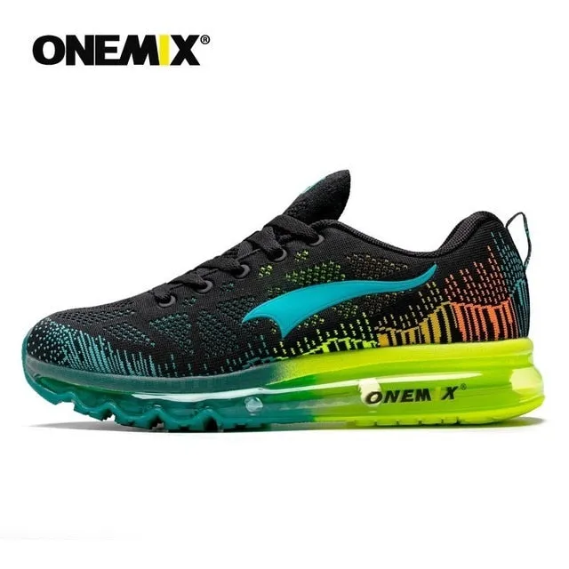 Best Running Shoes For Support ONEMIX Men's Sport Running Shoes Music Rhythm Men's Sneakers Breathable Mesh Outdoor Athletic Shoe Light Male Shoe Size EU 39-47