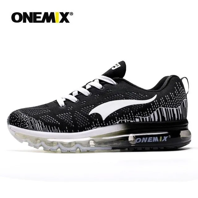 ONEMIX Men's Sport Running Shoes Music Rhythm Men's Sneakers Breathable Mesh Outdoor Athletic Shoe Light Male Shoe Size EU 39-47 Running Shoes For Numb Feet